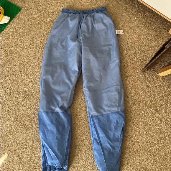 Eddie Bauer Women's Rip Stop Blue Nylon Athletic Vintage Y2K Track Pants Small - Picture 10 of 13